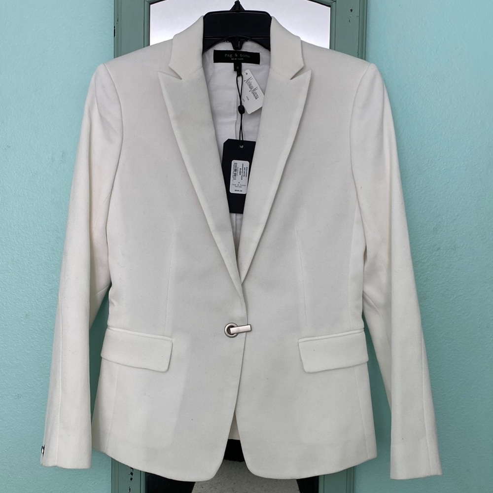 Off White Lexington Pique Blazer